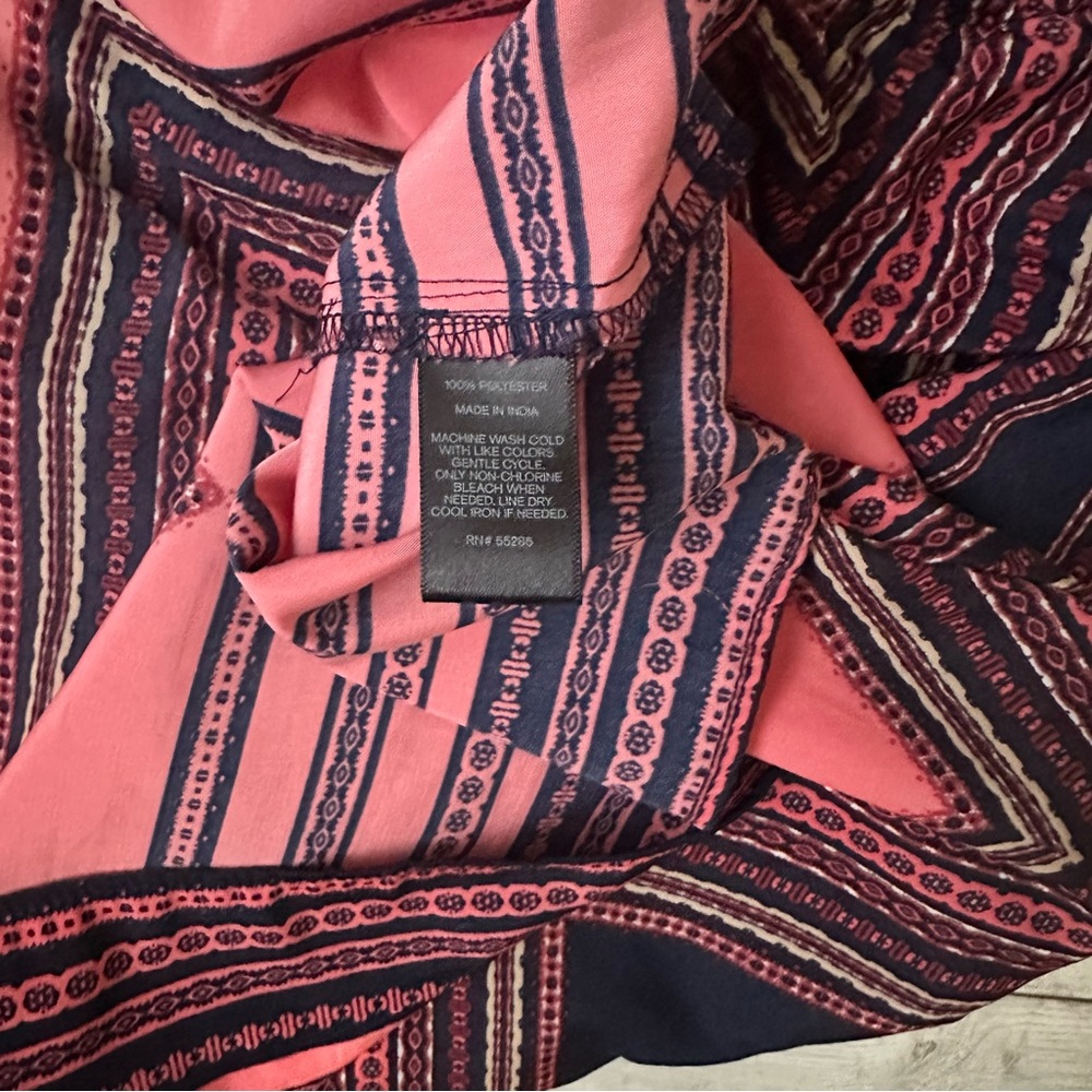 Express Size Medium Strapless Chevron Print Dress… - image 6